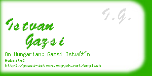 istvan gazsi business card